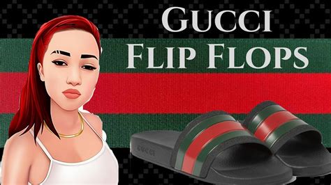 girl gucci flip flops|gucci flip flops bhad bhabie.